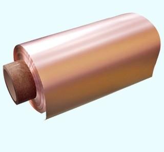 o dobro de cobre fino da folha da espessura 8um lustrou a identificação da largura 76mm de 480mm/de 600mm