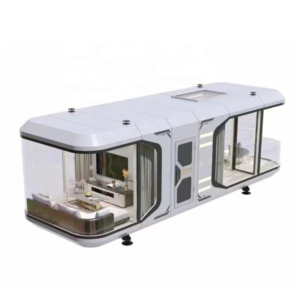 Wall of Rock Wool Sandwich Panel Outdoor Glass Bright Cottage for Romantic Holiday