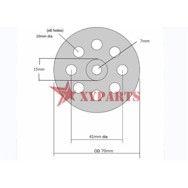 70mm Stainless Steel Disc Washers With Perforated Round Hole For Insulation Boards
