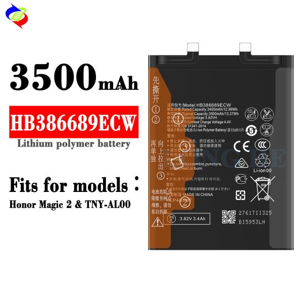 HB386689ECW Batería para Huawei Honor Magic 2/TNY-AL00 y capacidad de 3500mAh duradera