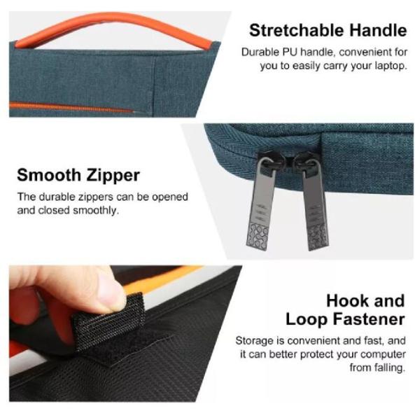 Сумка ноутбука дела портфеля ноутбука молнии случая рукава 13,0 дюймов