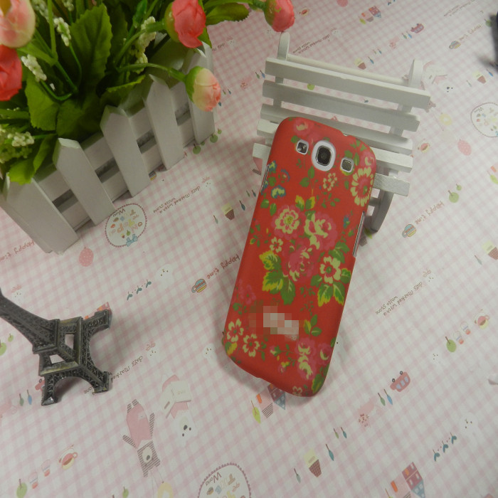Retro Floral Cover Outer Box Phone Case for Samsung Galaxy S3 i9300