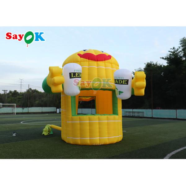 Oxford Inflatable Air Tent Lemon Cartoon Booth Aerated Custom Made Inflatable Lawn Tent