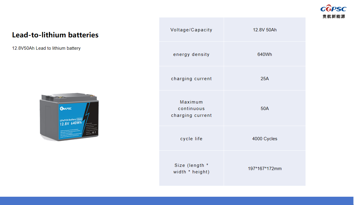 12Batería de plomo a litio de.8V 50Ah