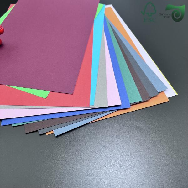 FSC Circle Offset Uncoated Colored Paper Sheets Jumbo 150g 180g 8.5 11 C2S Art Board