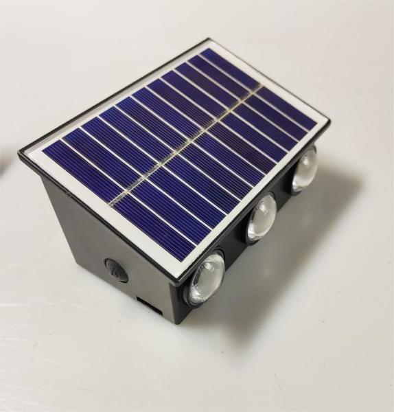 100lm UP Down Solar Outside Wall Lights Wall Mounting Colorful With Lithium Battery