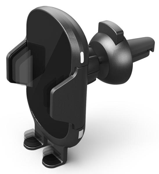 Space - Ssaving Mobile Phone Wireless Charger Car Holder ABS + PC + Silicon Material