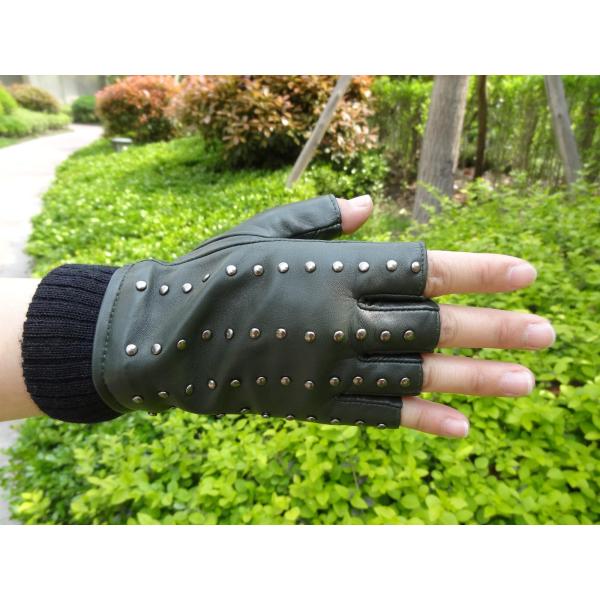 sheepskin leather gloves rivet kids sheepskin leather gloves