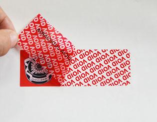 Etiqueta alta feita sob encomenda do selo da segurança do resíduo de Logo Anti-Fake Tamper Evident Waterproof