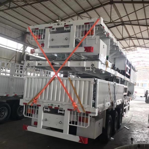 Fuwa/BPW Axle Semi Truck Trailers with Fence Steel Stake and Semi Trailer Sidewall Fence