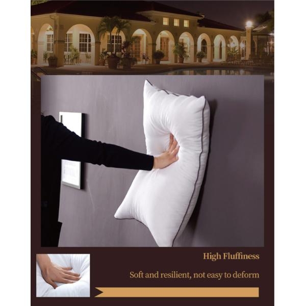 JOURM Hilton Hotel White Microfiber 100% Cotton Unpick and Wash Sleeping Pillow for Bed