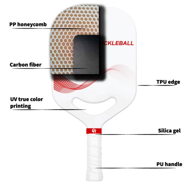 3K T700 Carbon Fiber Thermoformed Pickleball Paddles Composite Rackets