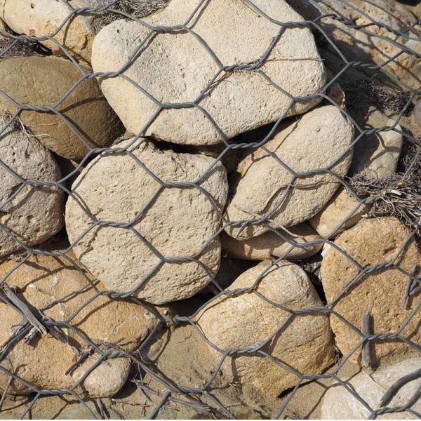 Woven Hexagonal Galvanized 4 X 1 X 1 PVC Coated Stone Basket Gabion Wall Fence Box Mesh For Wire Fencing
