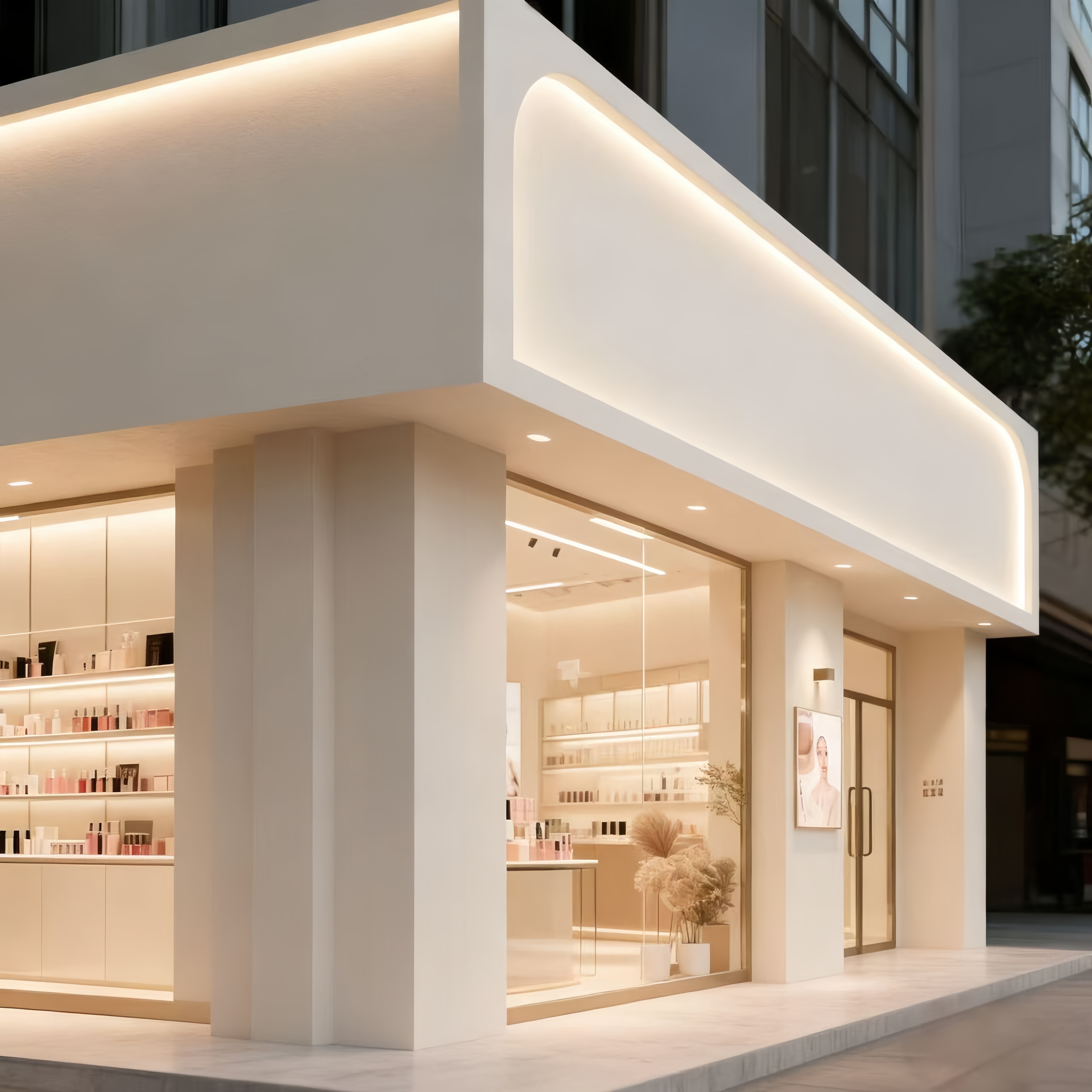 Custom  Makeup Display Showcase POP Cosmetic Display Cabinet Shopping Malls