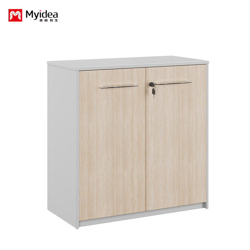 Eco-Friendly Lockable Office Cabinet – Durable Panel Construction with Secure Key Lock, Perfect for Filing and General Storage in Corporate Workspaces.