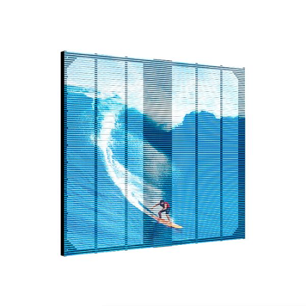 Indoor 500*1000mm 4000-4500cd P3.9 LED Transparent Display Screen Film & Panel LED  Category LED Display
