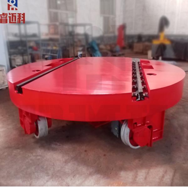25 Ton Industrial Casting Mold Molten Steel Pallet Motorized Railway Turntable