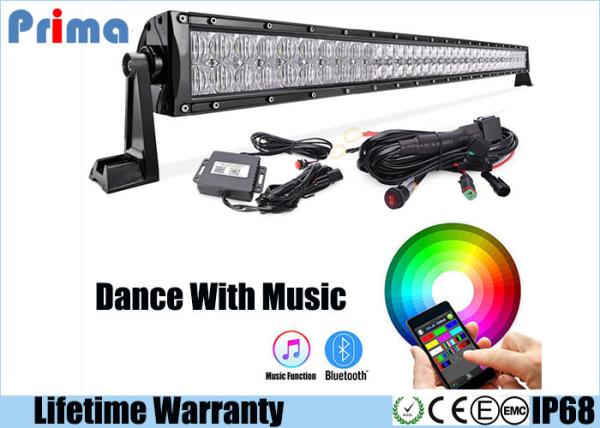 42 Inch 240W 5D RGB Led Car Light Bar Dance Sync With Music Spot / Flood / Combo