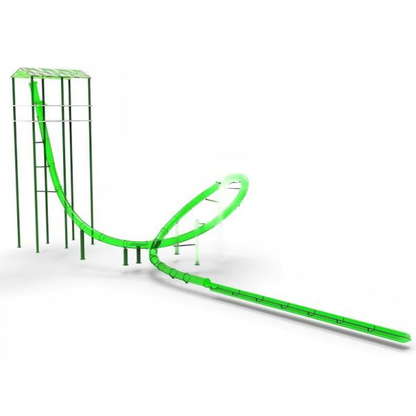 Aqua Park Sky High Spiral Water Slide Anti Collision 14-20m