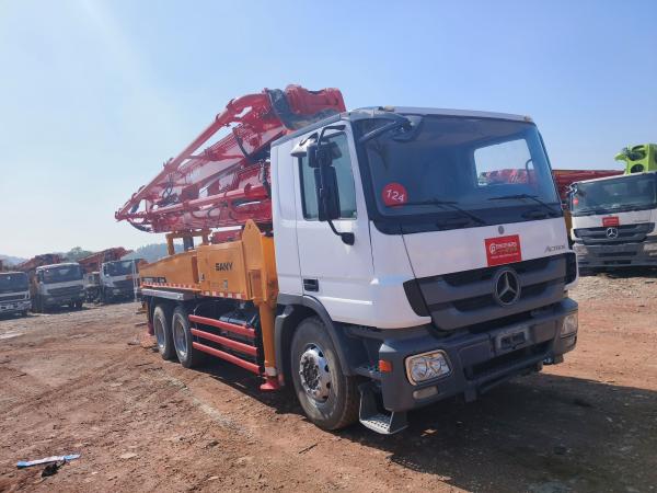 Refurbished SANY 37m Concrete Pump Installed On Mercedes-Benz Chassis Factory Stock For Sale