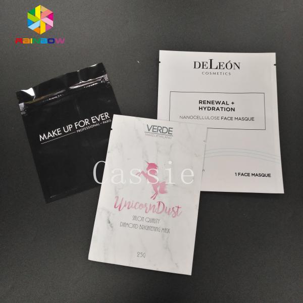 O selo feito sob encomenda do aperto ensaca o empacotamento facial laminado da máscara da folha de alumínio vácuo cosmético