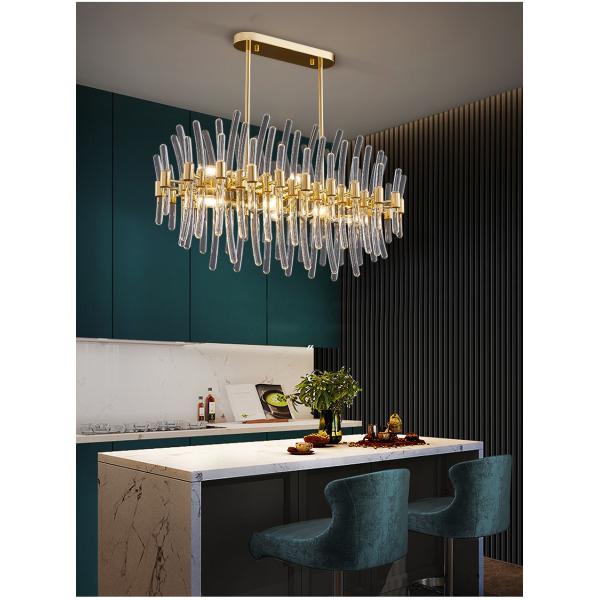 Led Glass Chandelier For Dining Room Kitchen Modern Home Decor led crystal chandelier(WH-CY-240)