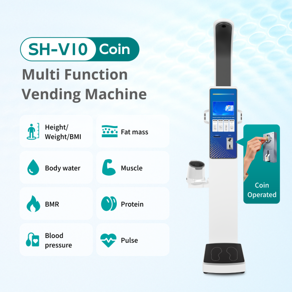 Coin Operated Scales Height Weight Vending Machine For Pharmacy Body Composition Analyzer