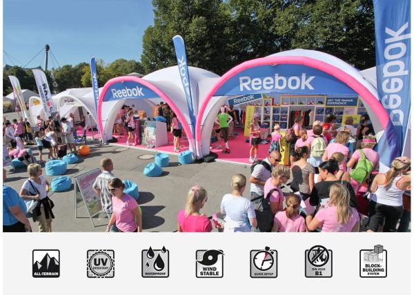 Motor Cycile Theme Inflatable Trade Show Tent 3 Years Warranty 12*6*4m