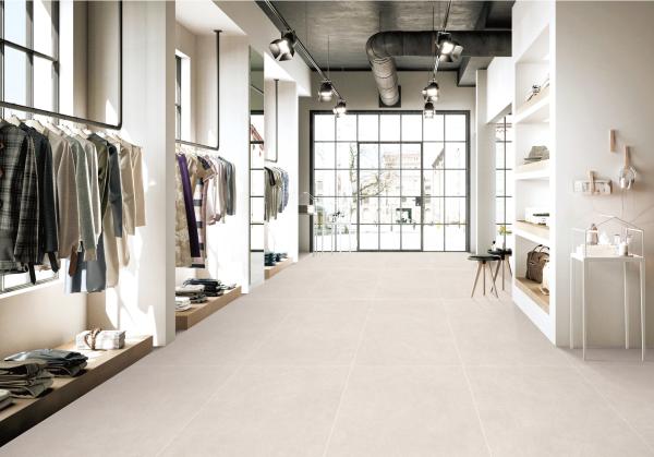 Beige gris 48 x 24 Porcelaine douce vitrée Carreaux de sol intérieur autour de la piscine et la cheminée