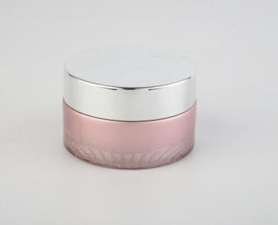 o cosmético redondo feito sob encomenda de 30g 50g range os frascos de vidro Skincare do creme e a composição que empacota o OEM