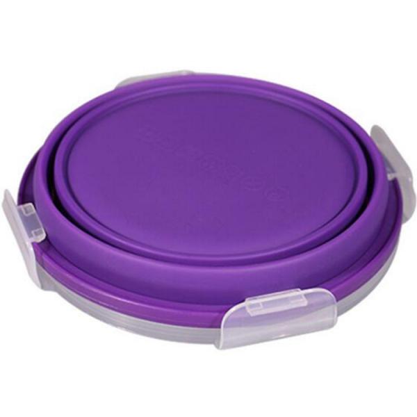 Warmer Food Grade High Quality Factional Silicone Circle Lunch Box Fresh Container For Food & Soup