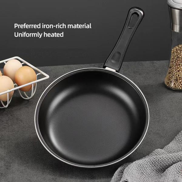 Wholesale TOP Seller 9-Inch Cooking Pot Non Stick Fry Pan Cookware Cast Iron Frying Pans With Anti-Heat Handle