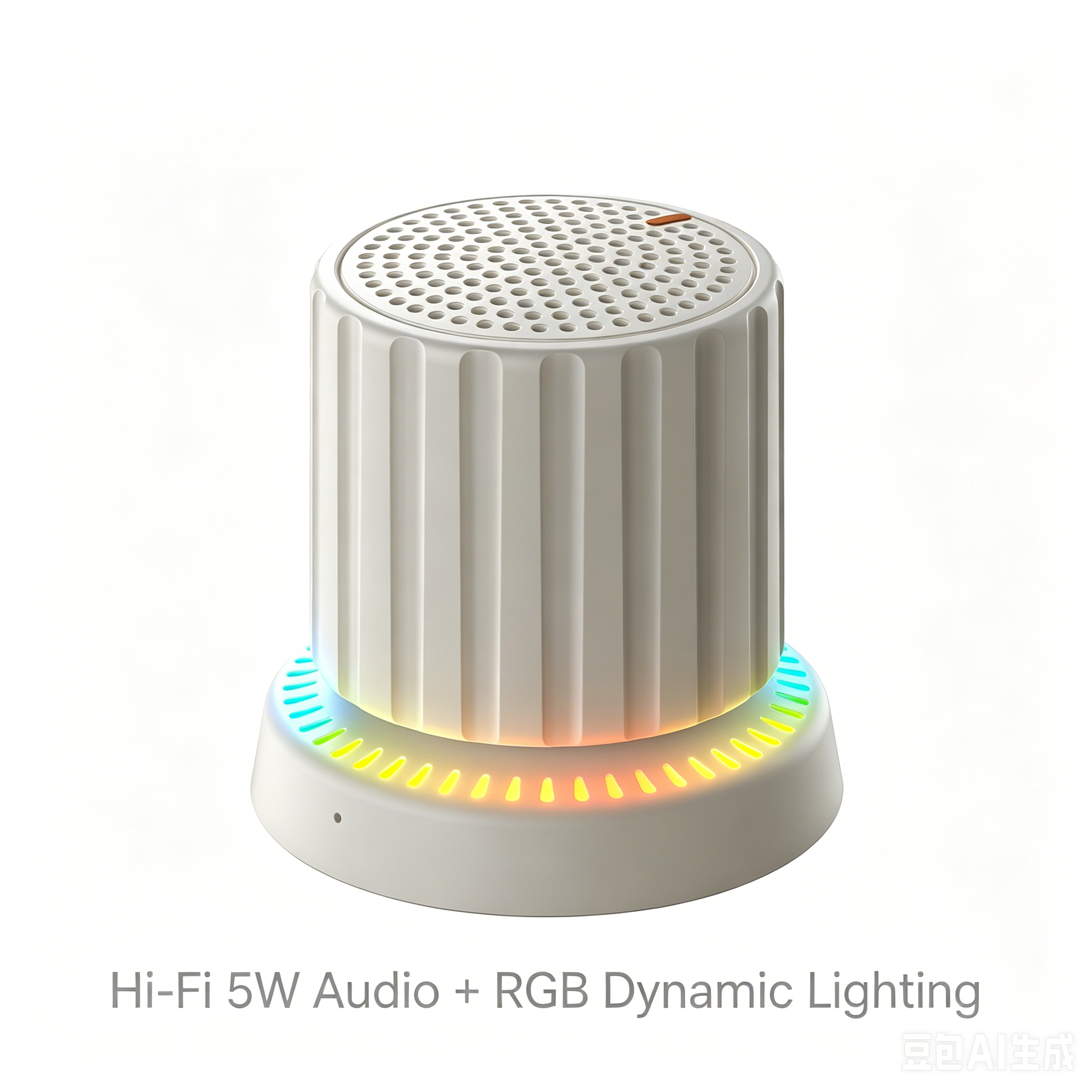 Portable Magnetic Bluetooth 6.0 Speaker with 5W Hi-Fi Sound IPX5 Waterproof & TWS Function Portable Bluetooth Speaker with Microphone