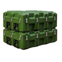 A caixa dura militar verde plástica resistente Roto moldou