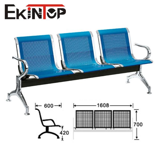 Ekintop 3 Seater Airport Chair , Office Waiting Room Chairs For School Public