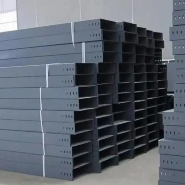 Silver Fire Resistant Cable Tray Stainless Steel Width 100mm-1000mm For Customer Requirements
