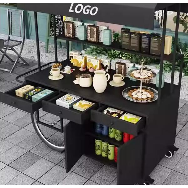 Chinese Ice Cream Mobile Cheap Price Street Crepe Fast Food Cart Tricycle Mobile Food Truck