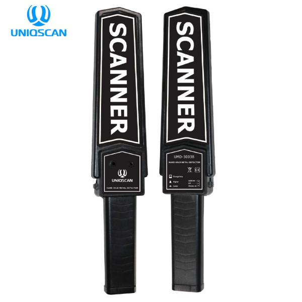 Uniqscan Portable Security Metal Detector Wand , Portable Metal Detector 9V Battery