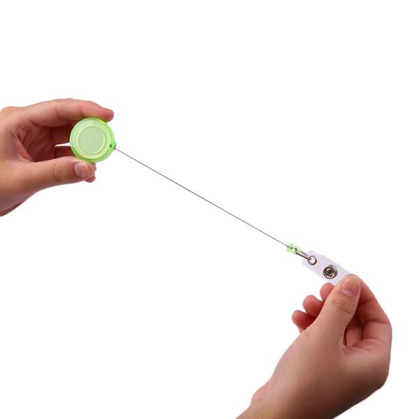 Деи Круглый сдвигаемый значок катушка Красочный держатель значка сдвигаемый клип Медсестра Учитель канцелярские принадлежности