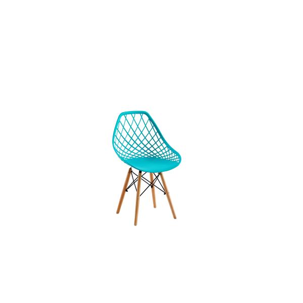Jambes en bois solides occasionnelles d'Eames Plastic Dining Chair 48*43*83cm de cavité