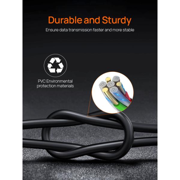 MFI Certified Non Toxic PVC Iphone Fast Charger Cable Sync Data