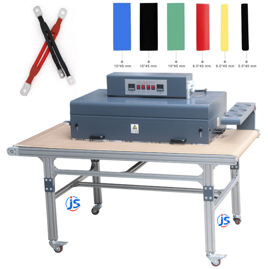 Inline Heat Shrink Tunnels Efficient Shrink Tunnel Machines 10 kW With Dual Side Heating