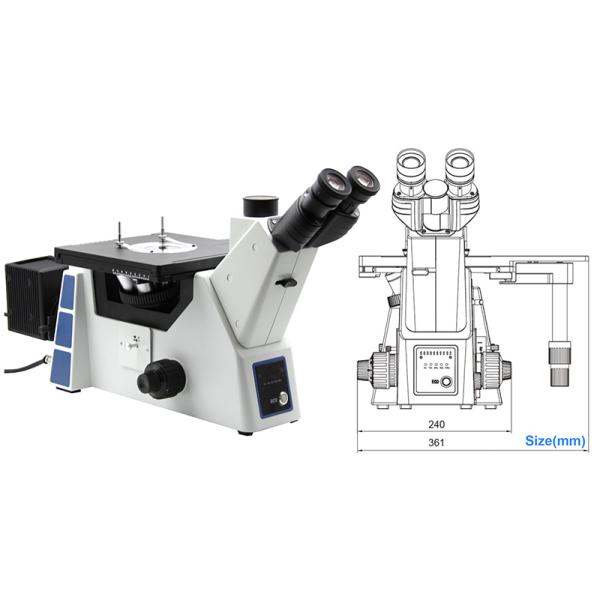 OPTO-EDU A13.0912 Inverted Metallurgical Microscope BF DF DIC PL ECO Semi-APO