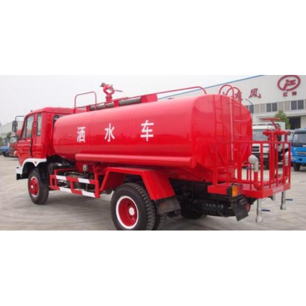 Dongfeng Used Oil Tanker 7350×2470×2710mm 10000L Tank Capacity With Red Diesel Motor
