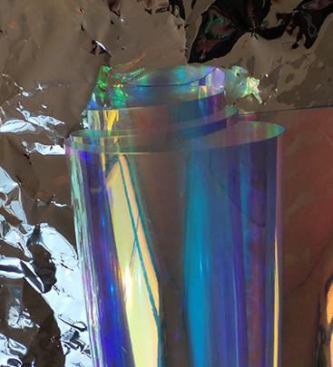 Rainbow Color Anti UV Transparent Polyurethane Fabric