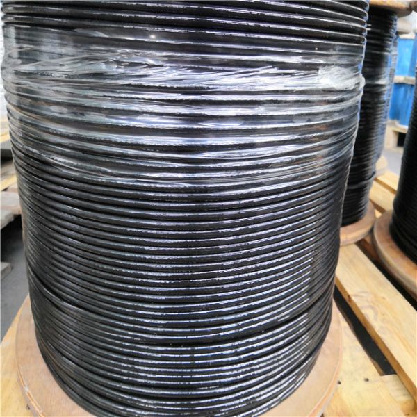 Gym Fitness Equipment Durable Black TPU Coated Steel Wire Rope