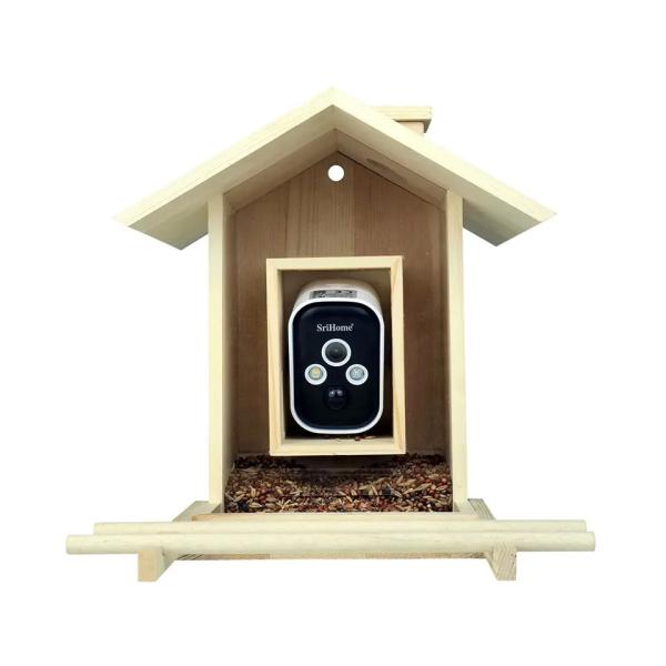 Smart Bird Feeder 4MP Wireless Battery Waterproof Outdoor Solar Camera Support Remote Two-way audio