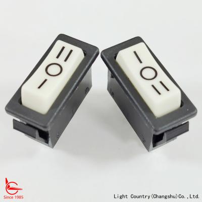 Interruptor Rocker Light Country R4 de fábrica confiável, 33*15mm, ON OFF ON, 16A 250V, UL/VDE, para utensílios de cozinha