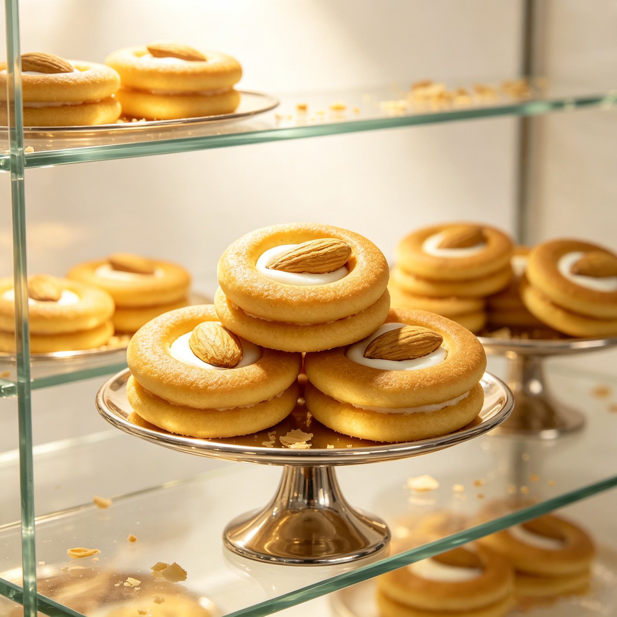Balanced Nut Flavor Almond Mini Pizza Shaped Cookies For Whole Family