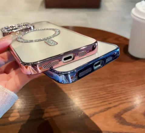 Magnetic Electroplated IPhone Phone Accessories Case Anti Explosion OEM